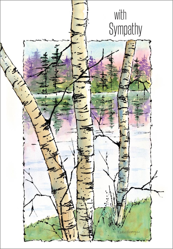 With Sympathy Condolence Card - SG230 extra