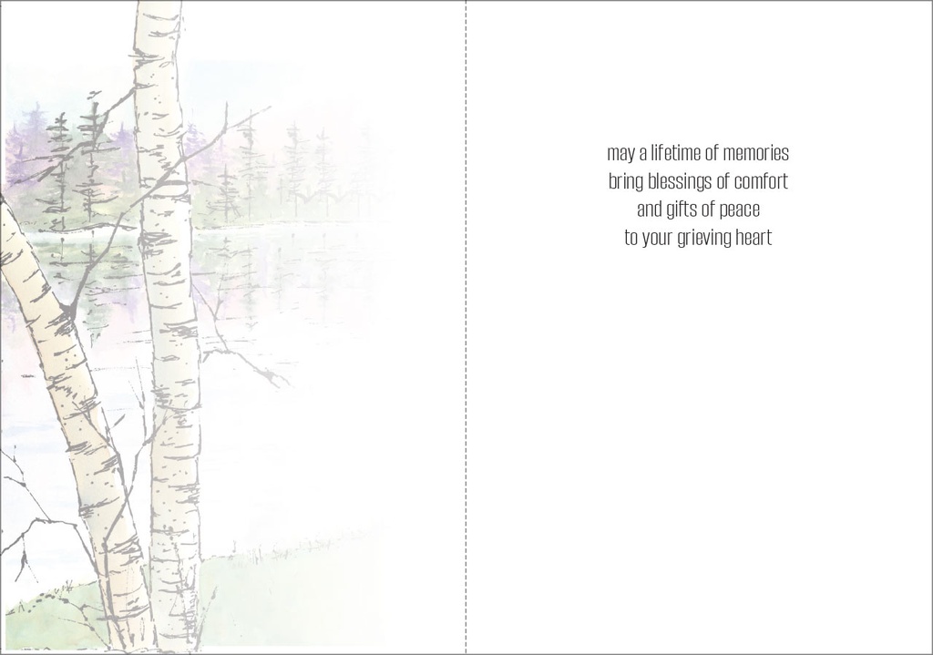 With Sympathy Condolence Card - SG230 extra