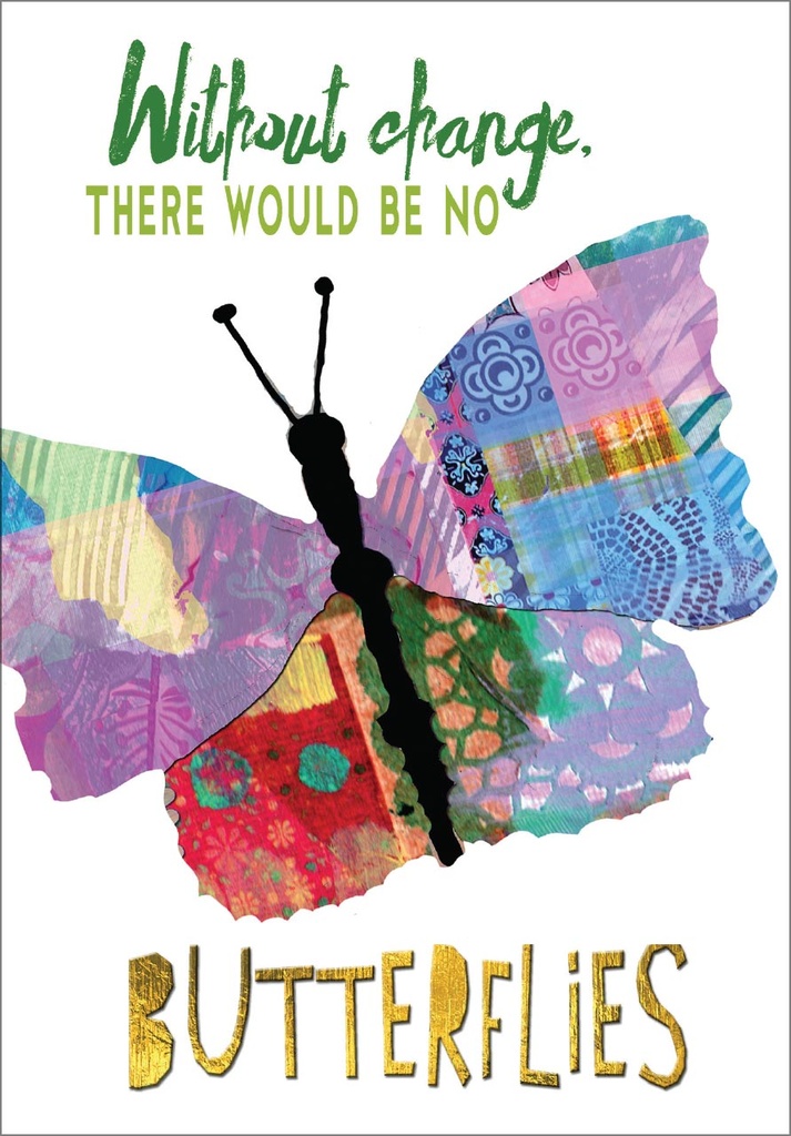 Butterflies Sympathy Card - SN207 extra