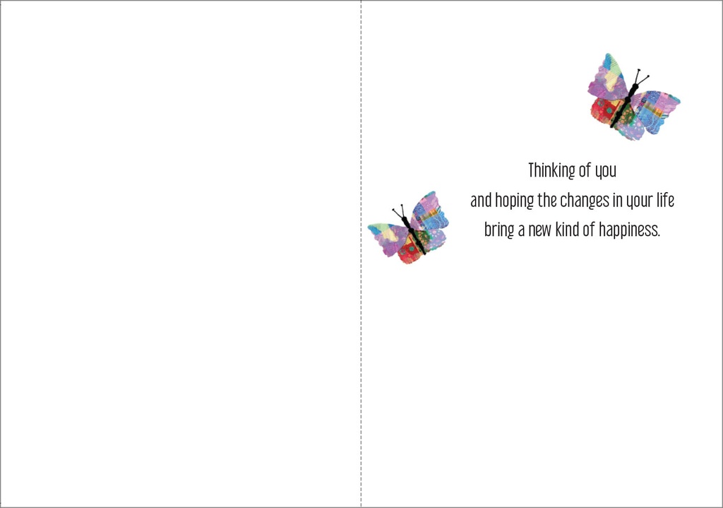 Butterflies Sympathy Card - SN207 extra
