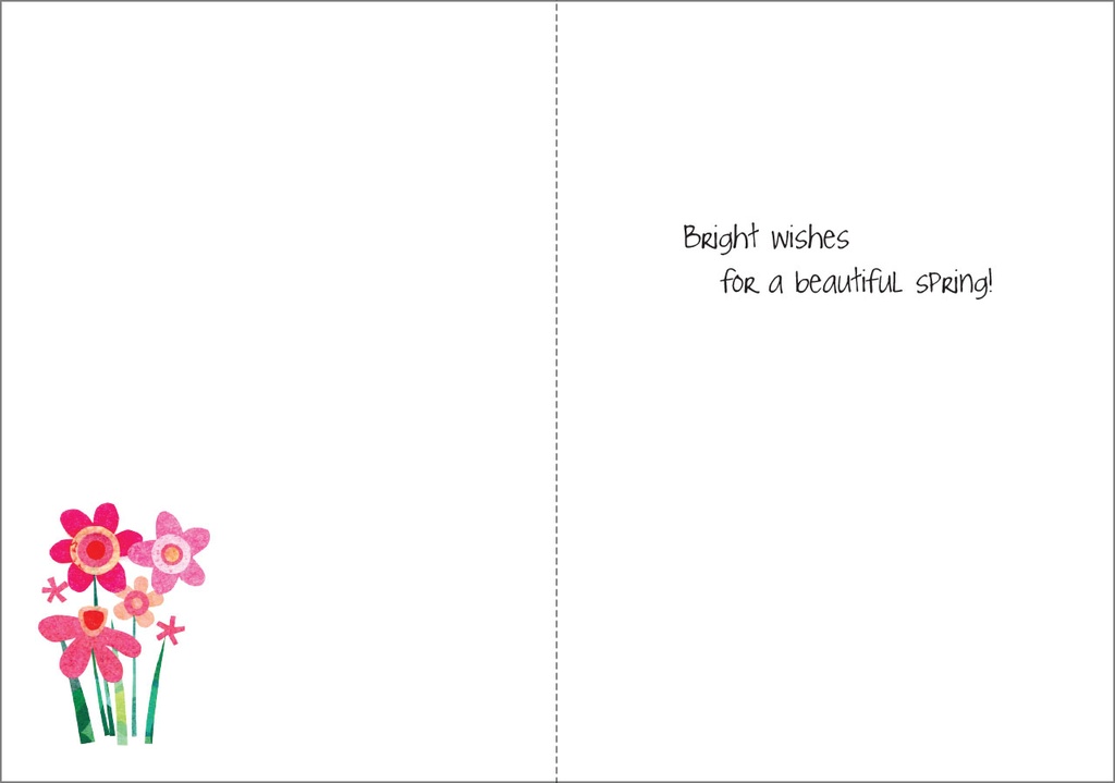 Floral Springtime Easter Card extra