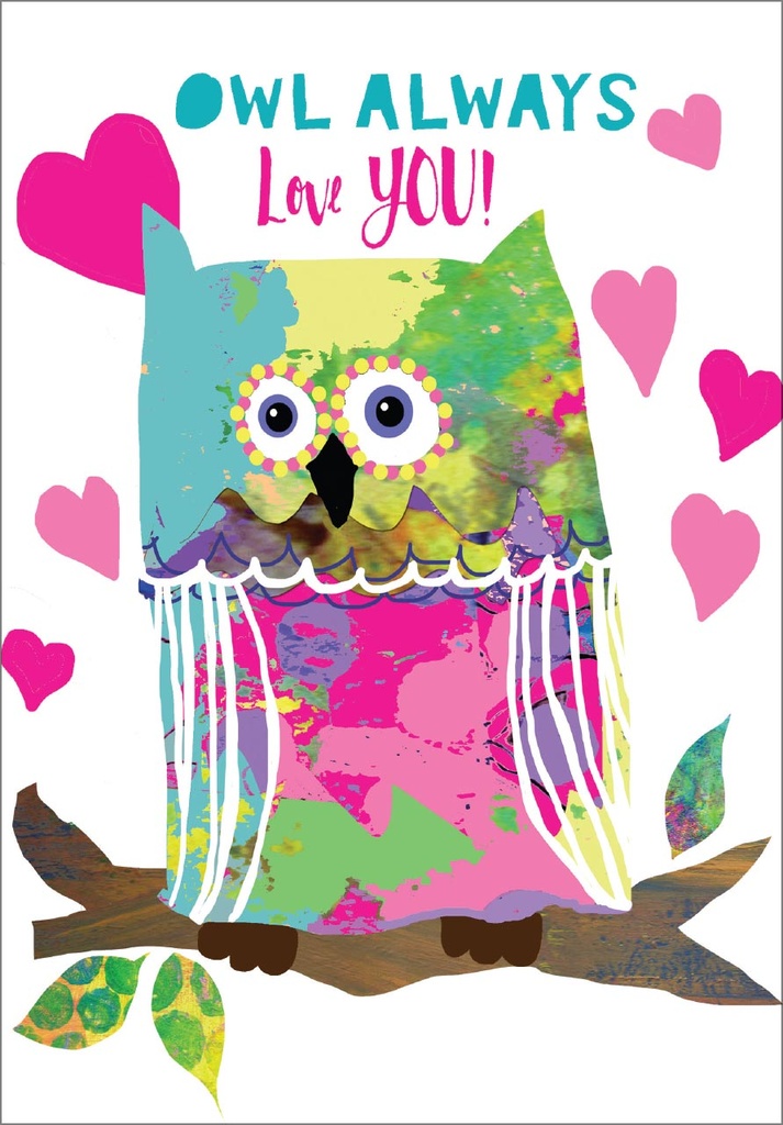 Owl Valentine's Day Card - VN809 extra