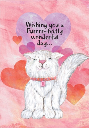 Cat Valentine's Day Card - V9891 extra