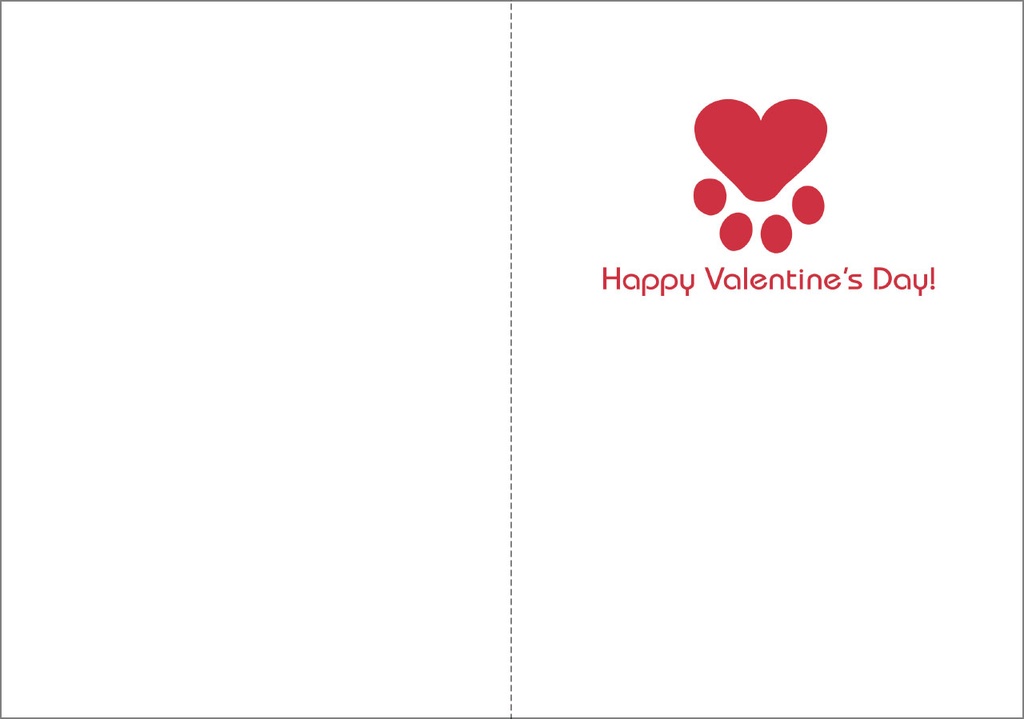 Dog Valentine's Day Card - V9890 extra