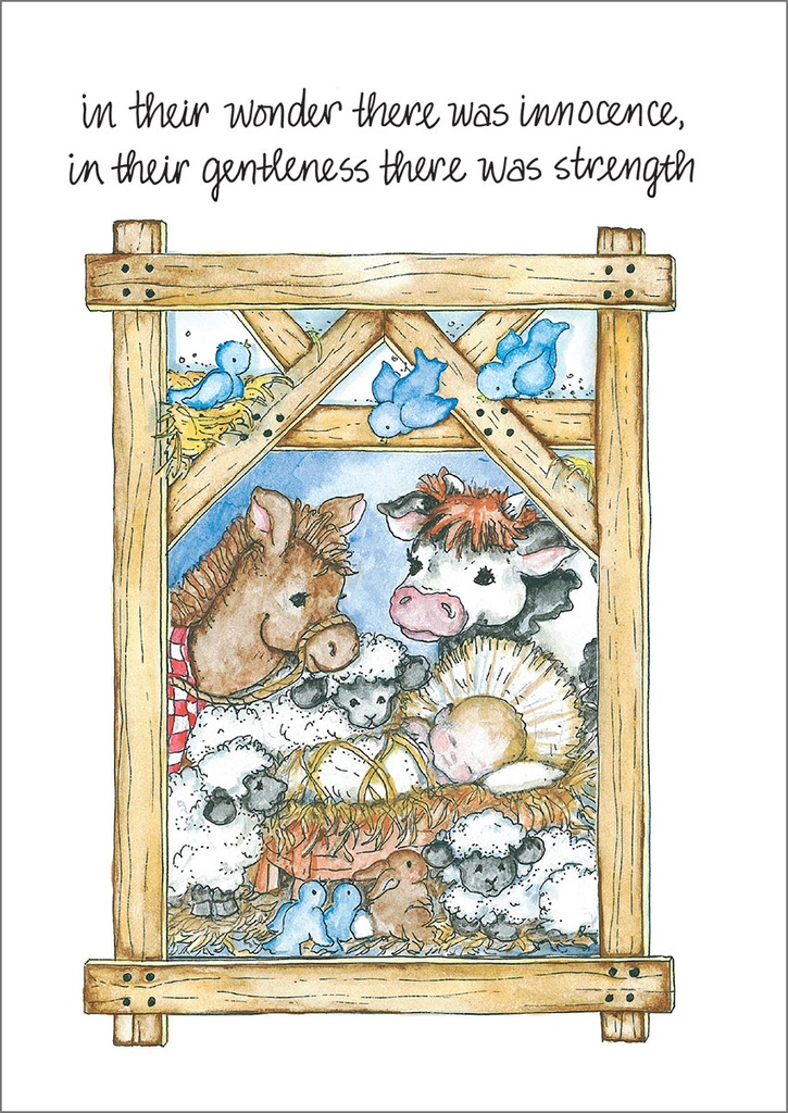 Baby Jesus and Manger Christmas, Box of Cards extra