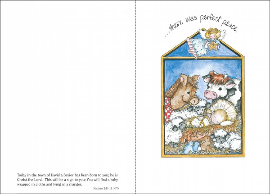 Baby Jesus and Manger Christmas, Box of Cards extra