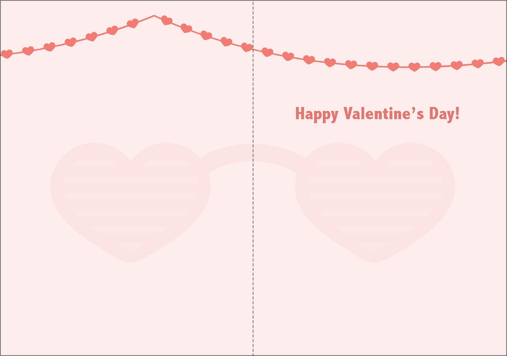 Llama Valentine's Day Card - V812 extra