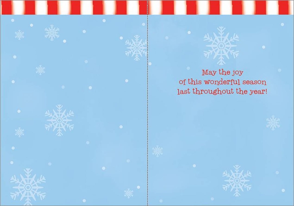 Snowman and Candy Cane Christmas, Box of Cards extra