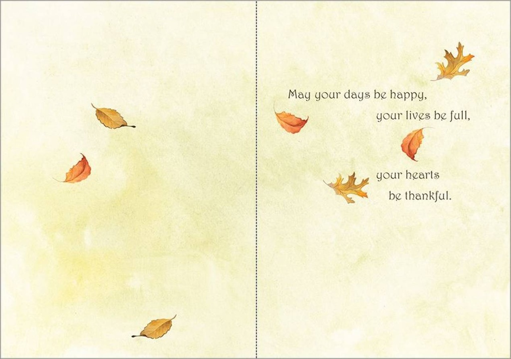 Sunflowers Thanksgiving Card-TG3880 extra