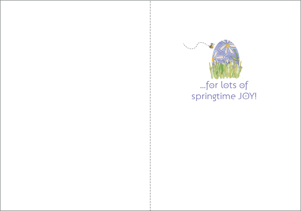 Bunny Basket Easter Card extra