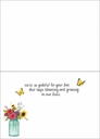 Flowers and Butterflies Mother's Day Card extra