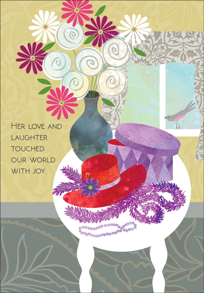 Red Hat Sympathy Card extra