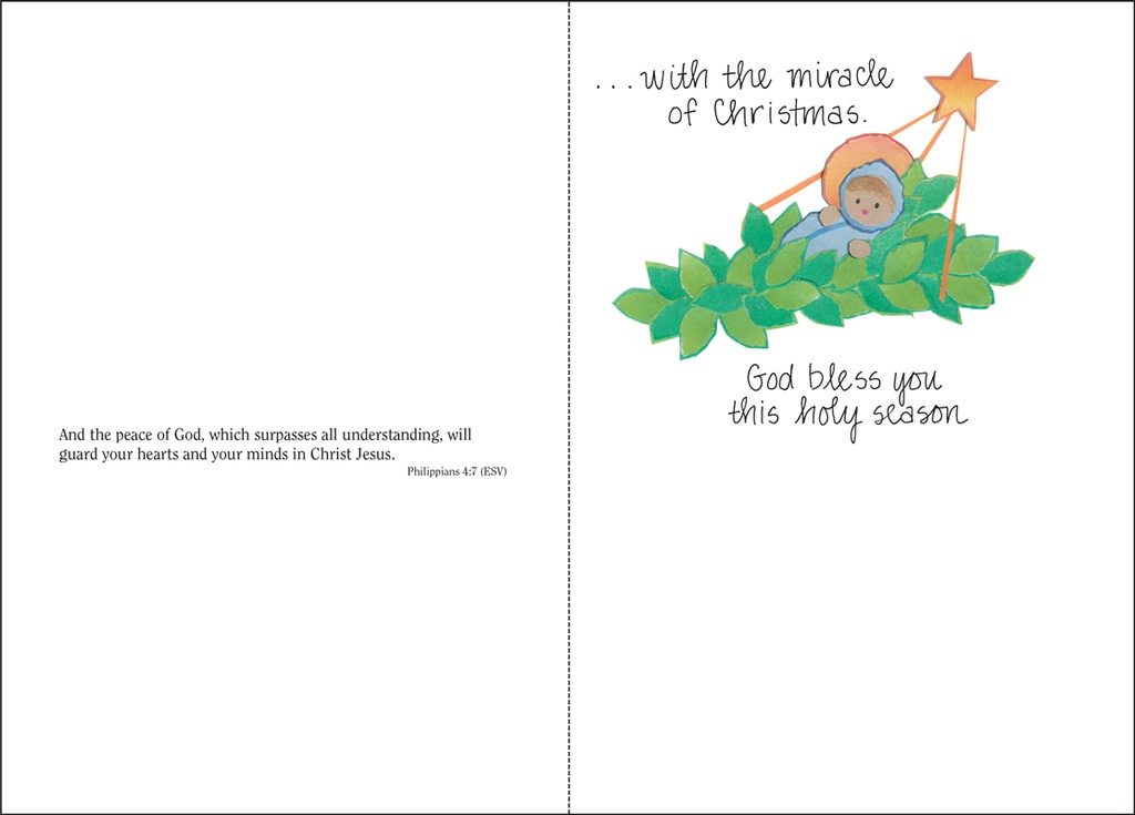 Christmas Miracle Christmas, Pkg of Cards extra