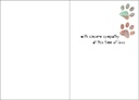 Animal Sympathy Card-P9474 extra