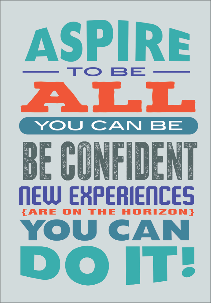 Aspirational Graduation Card extra