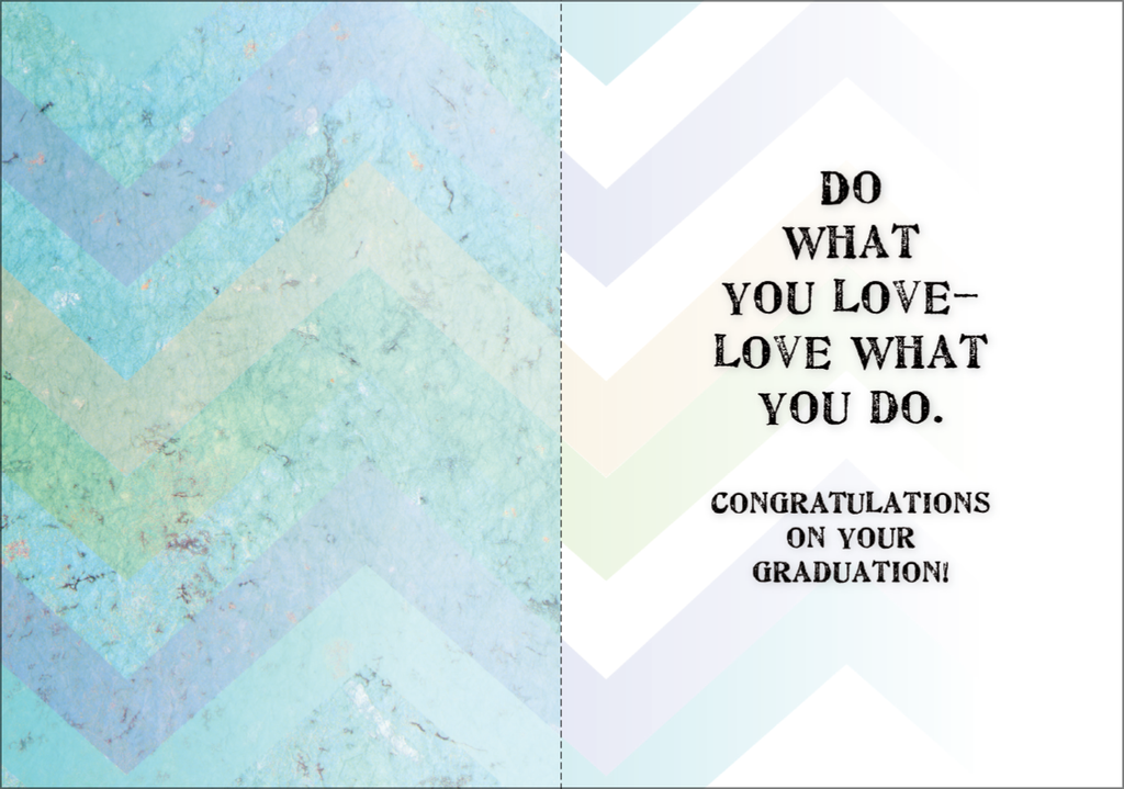 Cap and Words Graduation Card extra
