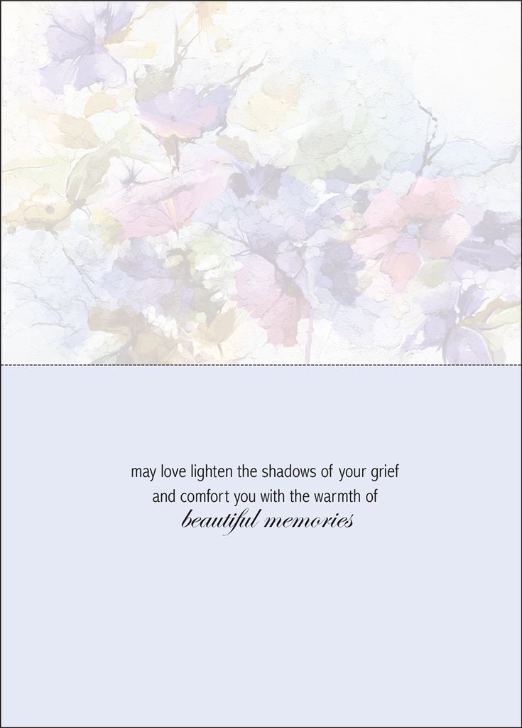 Beautiful Bouquet Sympathy Card extra