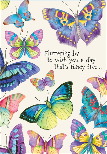 Fancy Free Birthday Card extra