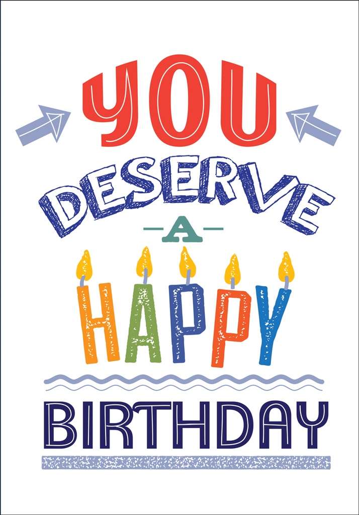 Happy Candles Birthday Card extra
