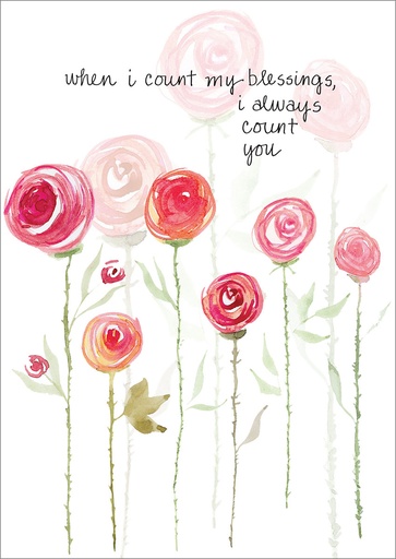 Count My Blessings Birthday Card extra