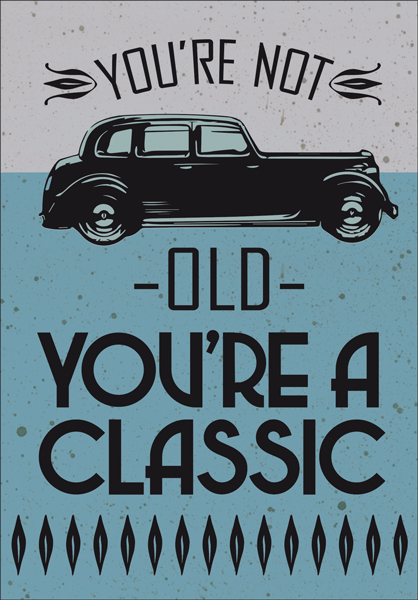 Old Classic Birthday Card extra