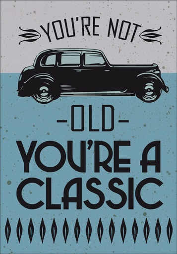 Old Classic Birthday Card extra