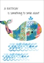 Pattern Whale Birthday Card extra