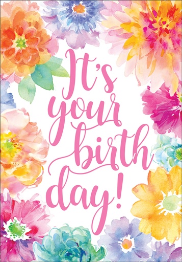 Floral Birthday Card extra
