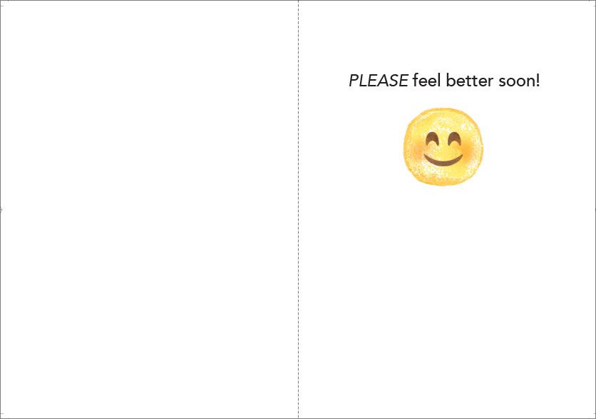 GW9508 - Get Well Card - Heard you're feeling rotten extra