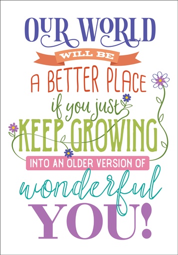 Wonderful You Birthday Card extra