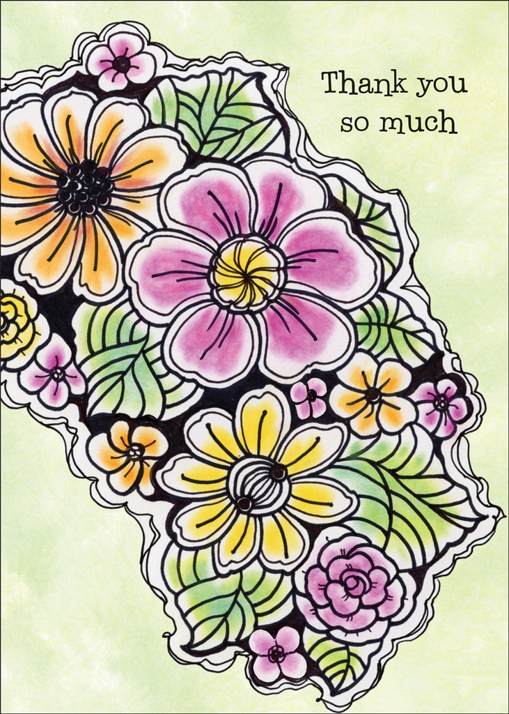 Floral Thank You Card extra
