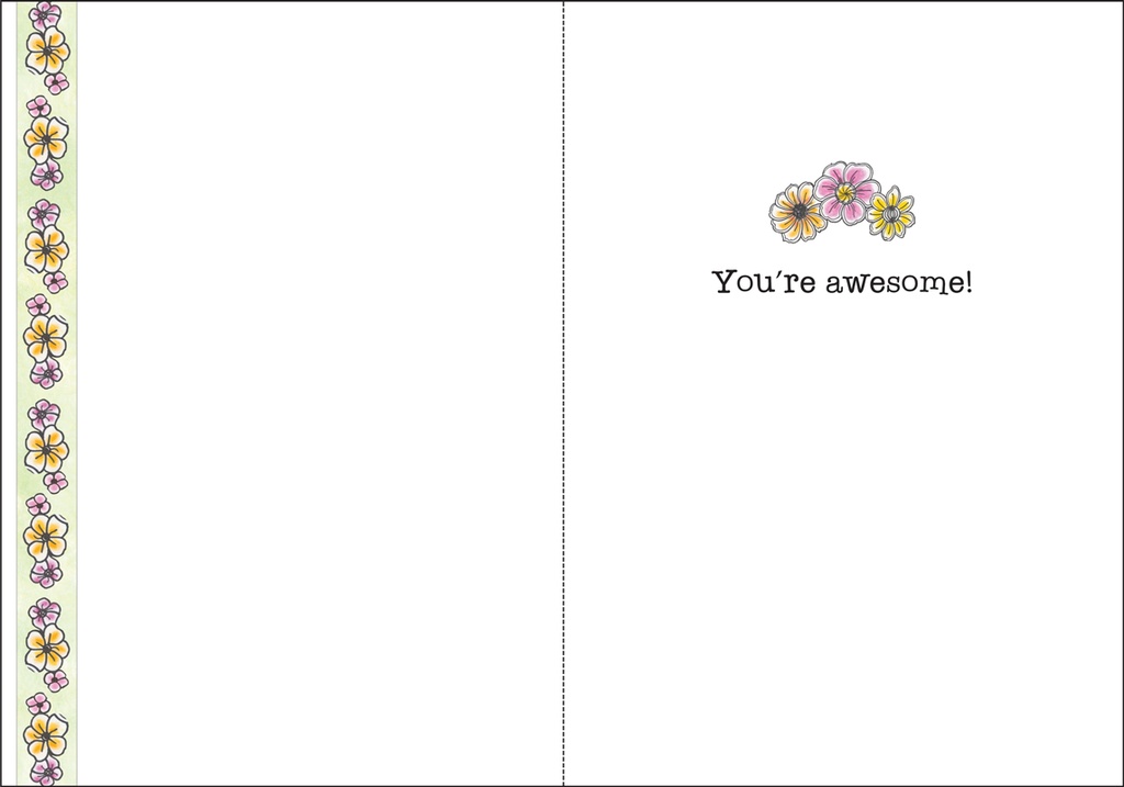 Floral Thank You Card extra