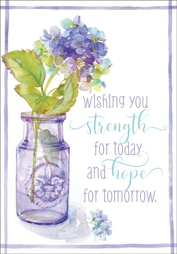 Hydrangea Encouragement Card extra