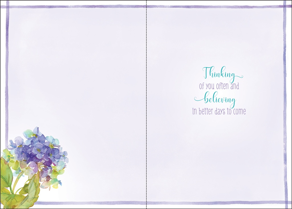 Hydrangea Encouragement Card extra