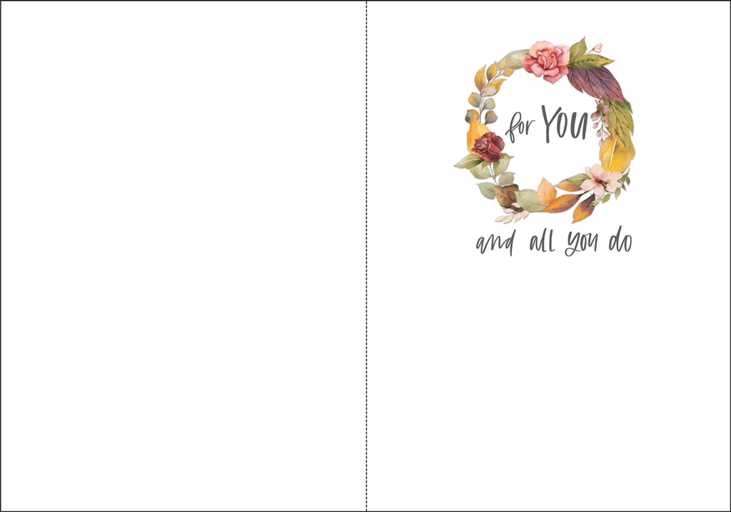 Thankful Greeting Card extra