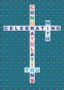 Crossword Congratulations Card extra