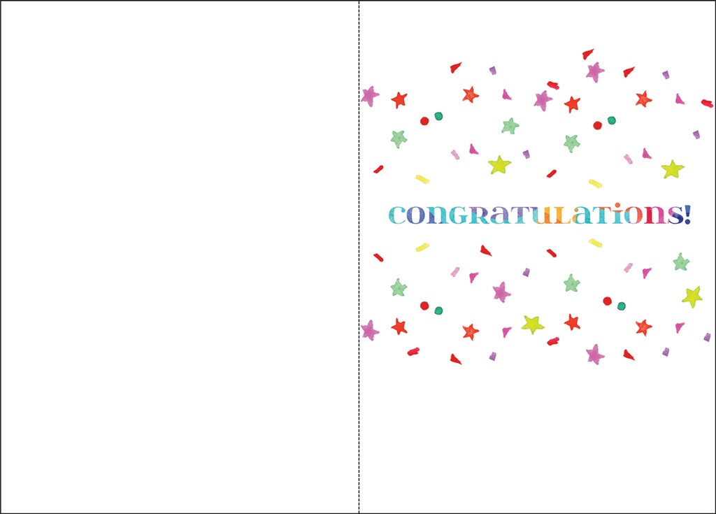 Confetti Congratulations Card extra
