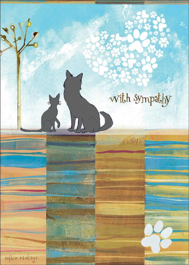 Silhouette Pets Sympathy Card extra