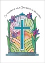 Stained Glass Confirmation Card extra