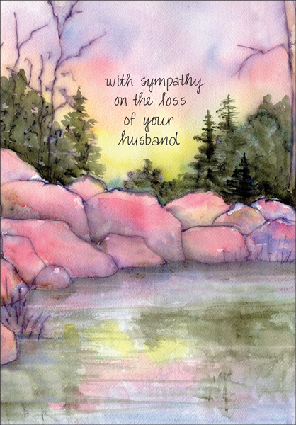 Sympathy for Loss of Husband extra