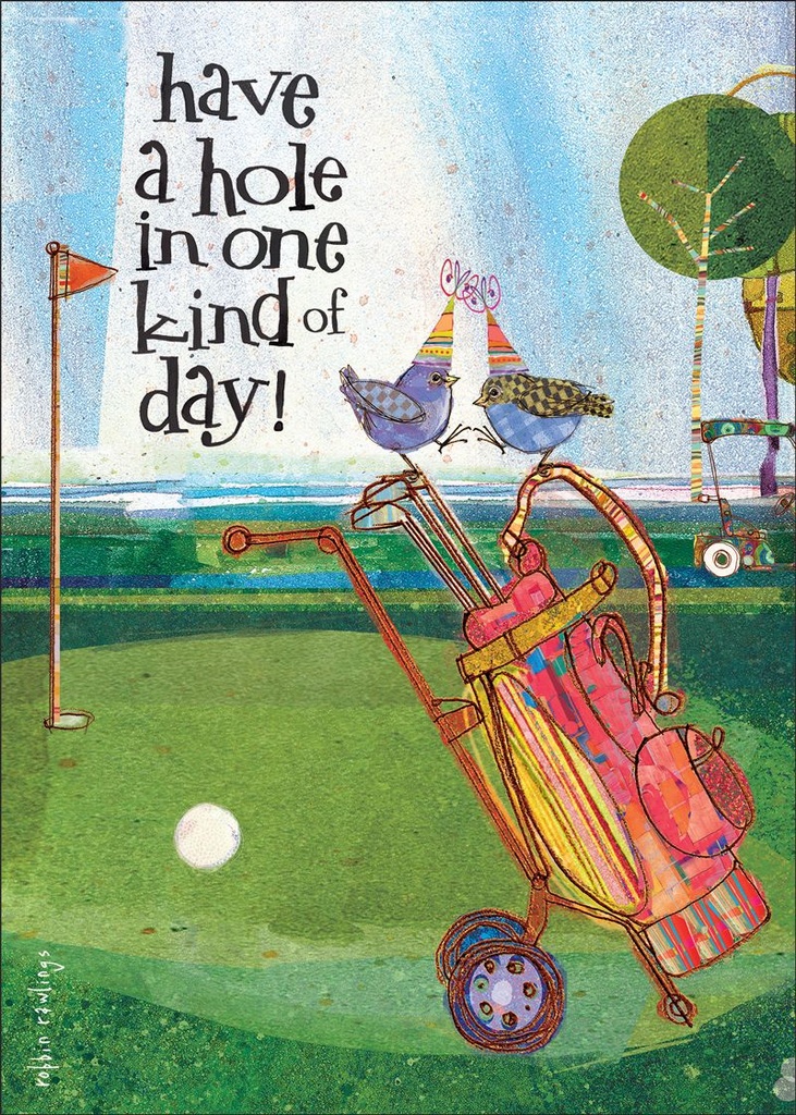 Happy Birthday Card- Golfing extra