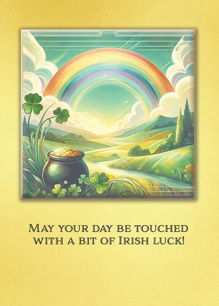 SP844665 - Golden Irish Luck St. Patrick's Day Card extra
