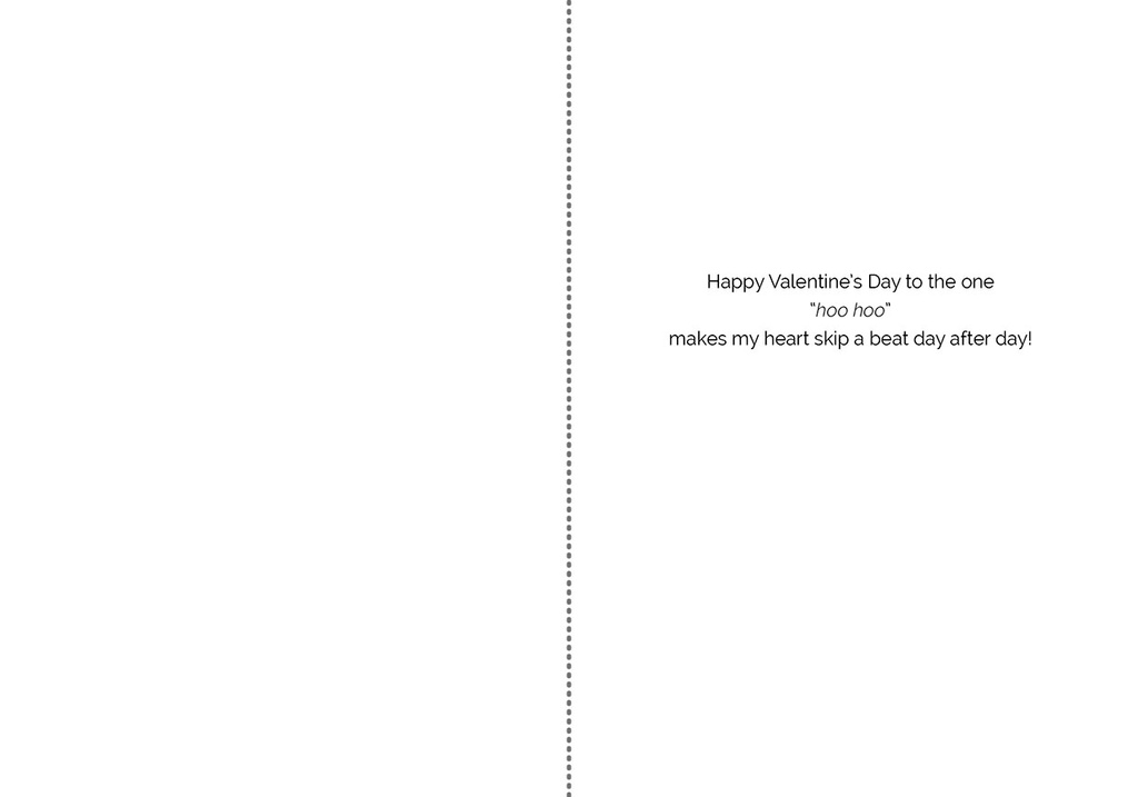 V7844687 - Whimsical Owl Valentine's Day Card with Hearts extra