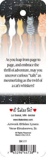 BK177 - Cat Tails Bookmark, Cat Tails extra