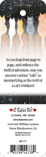 BK177 - Cat Tails Bookmark, Cat Tails extra