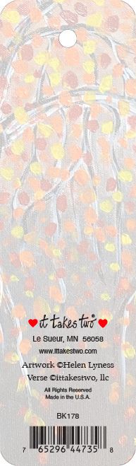 BK178 - Let Each Page Turn Like Leaves in Autumn Bookmark extra