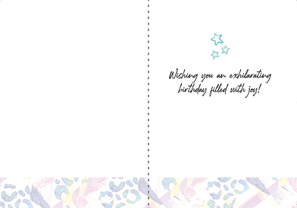 BA104 - Exhilarating Birthday Card¬†¬† extra