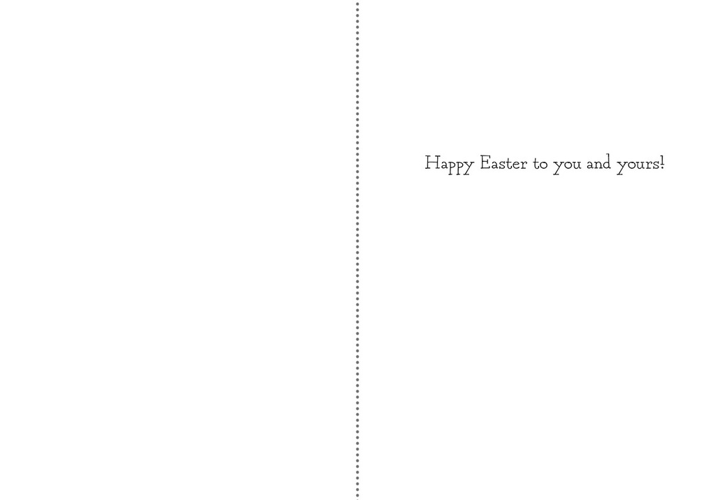 E44653 - Decorative Folk-Art Easter Bunny Card extra