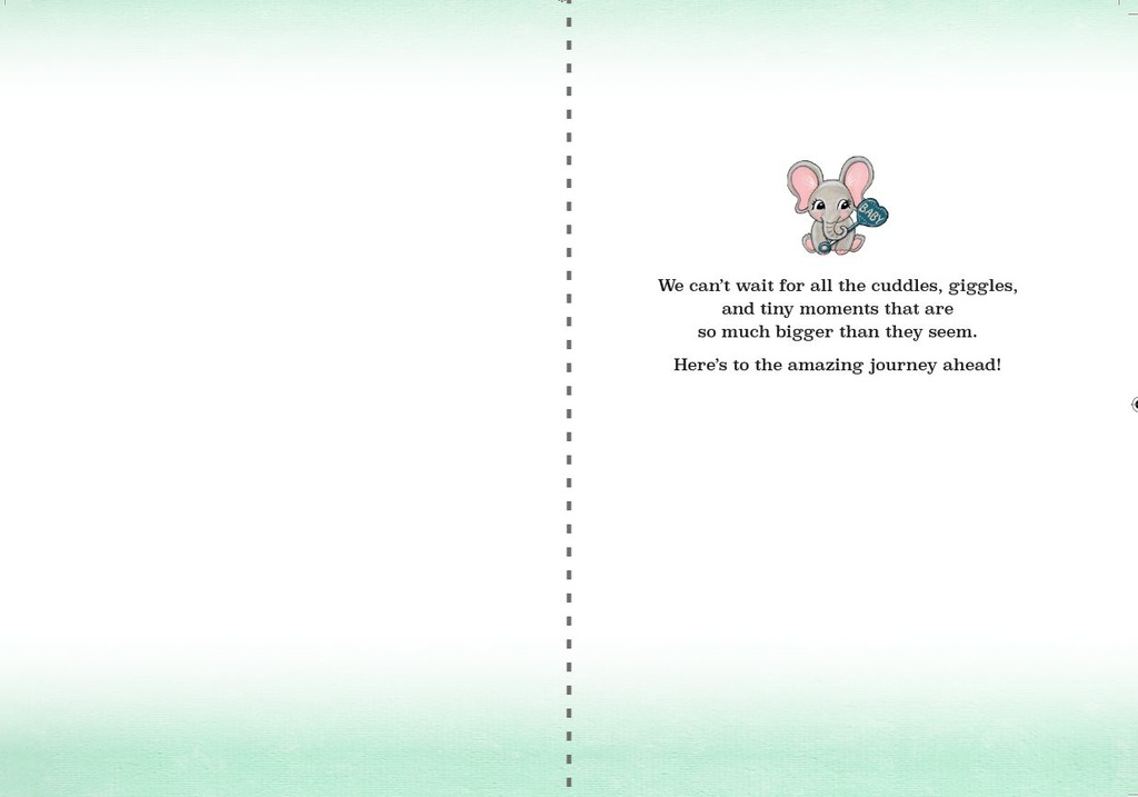 BA7601 - Welcome Little One New Baby Card¬†¬† extra