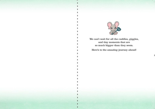 BA7601 - Welcome Little One New Baby Card¬†¬† extra
